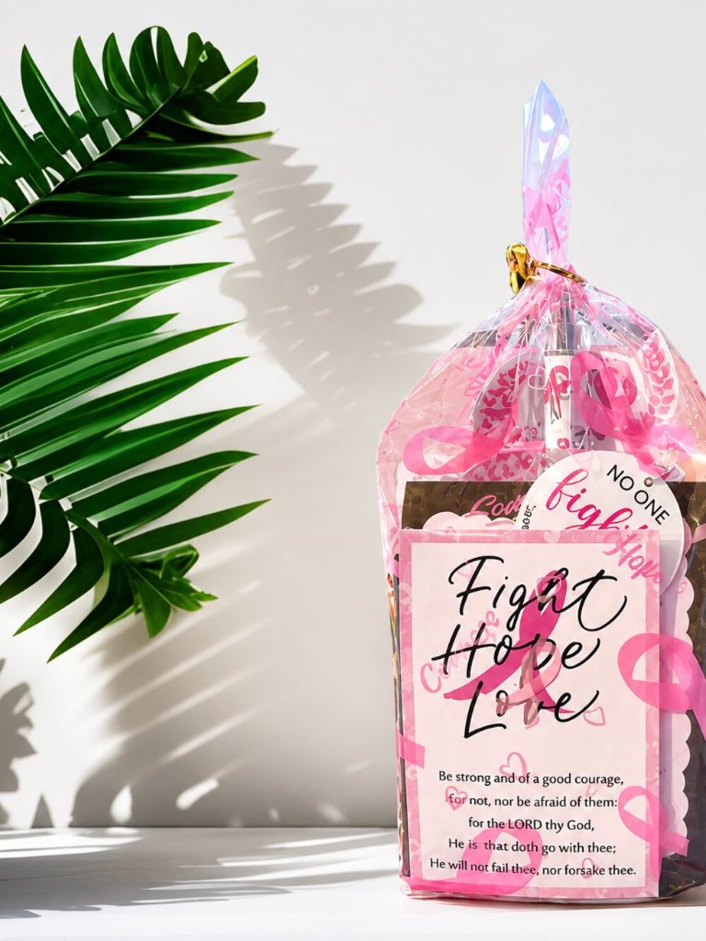 Breast Cancer Awareness Positive Goodie Bag - Black and Pink